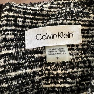 B&W Calvin Klein sleeveless dress